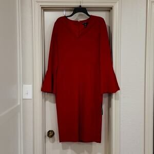 NWT Maggy London Size 10 Lined Red Dress